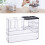 Stackable Clear Cosmetic Storage Box with Multiple 6