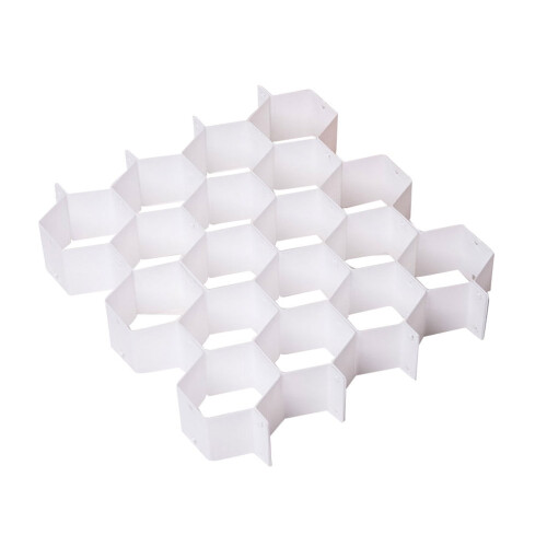 White Plastic Drawer Divider Set – Adjustable Organiser 2