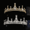 Coroa de Princesa Rosa para Mulheres – Tiara de Cristal com Strass 2