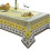 Rectangle Tablecloth 60 x 84 in, Yellow Grey Olive Print 5
