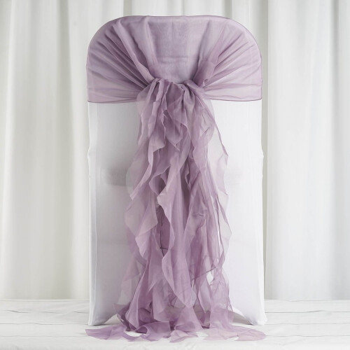 BalsaCircle Chiffon Chair Sashes – 6 Pack 2