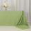 Sage Green Scuba Polyester Rectangle Tablecloth 90 x 156 in 3