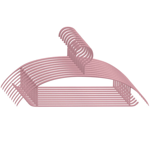 10-Pack Non-Slip Plastic Hangers – Space-Saving Heavy Duty 1