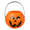 Κουβάς με γλυκά κολοκύθας για το Halloween, πορτοκαλί, φορητός 3