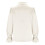 Women's Satin Collared Button Front Puff Sleeve-apricot L 2