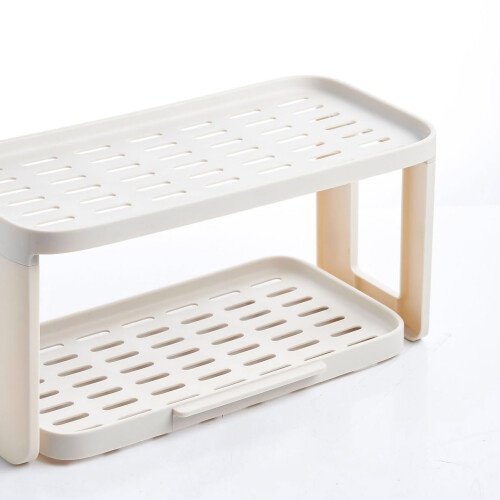 Seasoning Jar Storage Rack with Drawers and Wheels 2