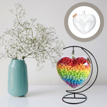 2pcs Transparent Glass Wishing Bottles with Cork Lids