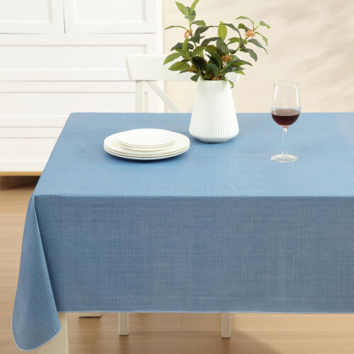 Vinyl Tablecloth with Flannel Backing 60 x 120 in 2