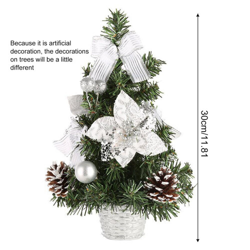 Mini Artificial Christmas Tree 15/20/30/40cm with Pinecones 1