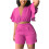 Completo da donna composto da top con scollo a V e volant e pantaloncini. 1