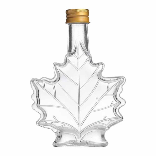 Mini Maple Leaf Glass Bottles 50ml 100ml 250ml