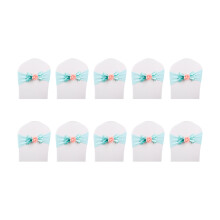 Stretchy Chair Bow Tie Bands35-55cm Spandex – 10Pack