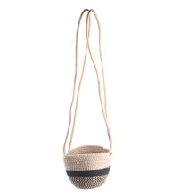 Panier suspendu en coton et lin pour plantes, 71 cm