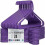 Heavy Duty Plastic Clothes Hangers – Purple – 24 Pack 1