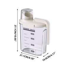1.5L Airtight Grain Storage Jar with Pouring Spout
