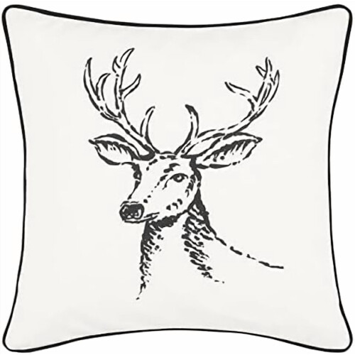 Cotton Throw Pillow with Zipper Closure 20" x 20"
