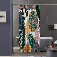Bohemian Floral Shower Curtain 36x72 in Polyester