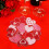 Valentine's Day Red Embroidered Placemats 35x35cm 1