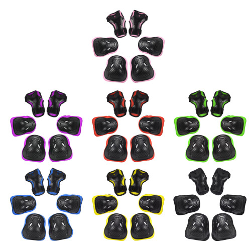 Child Roller Skating Protective Gear Set Adjustable-Green 1