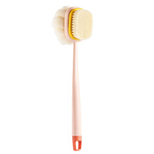 Rugborstel met nylon borstelharen en luffa – 35 cm