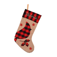 Cloth Christmas Stocking47x21cm Multicolour with