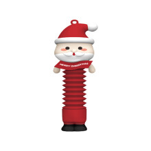 Santa Claus Fidget Tube hračka červená 20x5 cm