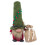 Christmas Gnome Decoration, Plush Red/Green/Grey Hat, 30cm 1