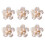 Rose Flower Napkin Rings4.5cm6-Pack Acrylic 1