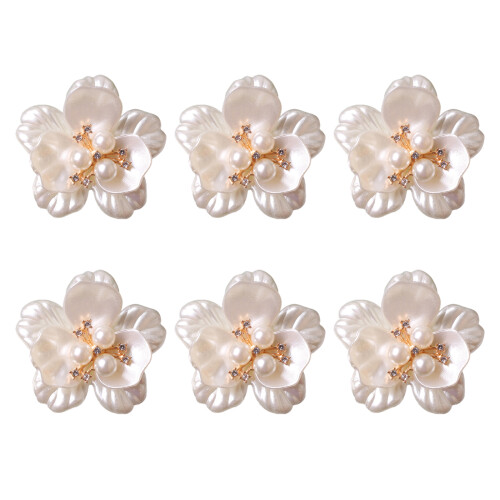 Rose Flower Napkin Rings4.5cm6-Pack Acrylic
