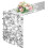 Silver Sequin Table Runner 30 x 275 cm 1