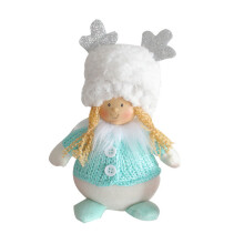 Christmas Plush Doll13x19cm Multi-Colour Soft Decor
