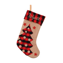 Cloth Christmas Stocking47x21cm Multicolour with
