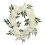 Silk Rose Wreath50cm Natural Rattan Circle 1