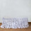 Taffeta Table Skirt 17 ft x 29 in White 1