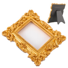 Cadre photo doré antique de style européen, à accrocher au mur