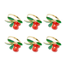 Serviettenringe aus Fruchtlegierung, 4,3 cm, 6er-Pack