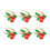Servietringe i frugtlegering 4,3 cm, 6 stk. 1