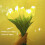 10 tulipani artificiali in seta con luci LED, 28 cm 8