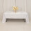 White Lamour Satin Rectangular Tablecloth 60 x 126 in 1