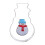 Schneemann-Ausstechform aus Edelstahl, 7 cm 1