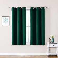 Forest Green Grommet Blackout Curtains 42x63 in (2 Panels)