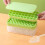 Ice Cube Tray with Lid and Storage Bin – 2-Compartment, 1