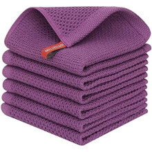 100 % Baumwolle Waffel-Geschirrtücher, 30 x 30 cm, 12er-Pack