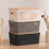 3-Piece Stackable Plastic Storage Boxes with Lids, Grey, 4 4