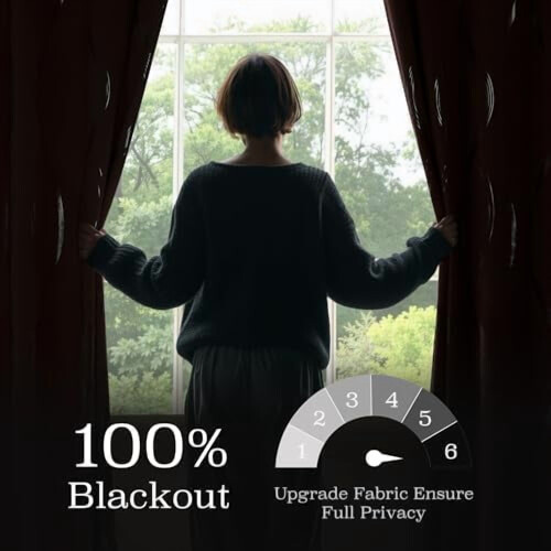 Microfiber Blackout Curtains with Silver Grommets, 52" x 1