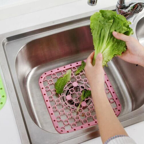 Plastic Sink Draining Mat Anti-Slip 26 x 26 cm 2