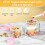 Joghurt-Parfaitbecher mit Deckel und Löffeln, 4er-Pack 3