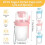Joghurt-Parfaitbecher mit Deckel und Löffeln, 4er-Pack 4