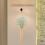 Wall Mounted Flower Vase Beige Bamboo Style 38cm 2