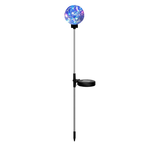 Solar Garden Lights – Multi-Colour LED Glass Spheres, 1 1